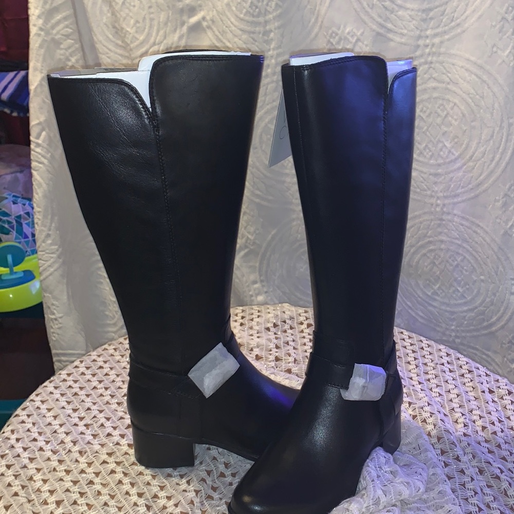 Tall Black Wide Calf